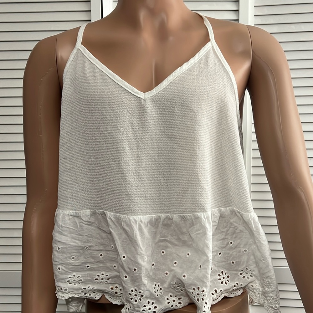 White plus size tank